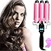 Produktbild Salalook Lockenstab, Welleneisen 3 Fässer Große Wellen Locken Pro mit LCD Display, Wellenstyler Turmalin Keramik 28mm Haare Lockenwickler für Lange kurze Haare Drei Curling Iron (25MM)