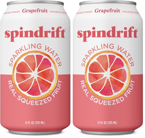 Image of Spindrift Sparkling Water, Grapefruit, 12 Fl Oz (Pack of 2)