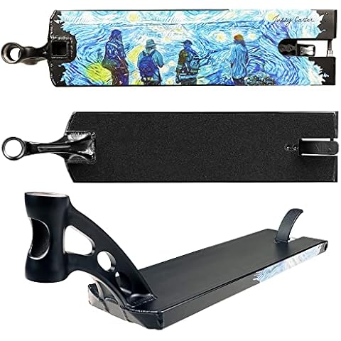 Madd Gear Juzzy Carter Signature Street V2 Deck Aircraft Grade Aluminum Deck Light Weight Design, Custom Build Pro Scooter 6 x 23 Black Cover