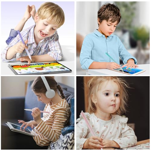 Stylus Pen for iPad,14Mins Fast Charge for Apple Pencil,Palm Rejection,Tilt Sensitivity, Pen for iPad11/10/9/8/7/6, Pro 12.9"/11"/13" M4, Mini 6/5, Air 5/4/3/11"-13" M2/M3 with Polishing Cloth - image 7