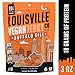 Louisville Vegan Jerky - Buffalo Hot Wing, Vegetarian & Vegan-Friendly Jerky, 21 Grams of Non-GMO Soy Protein, 210 Calories Per Bag, Gluten-Free Ingredients (3 oz, 5-Pack)