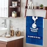 Tottenham Hotspur F.C. Ręcznik dla mężczyzn kobiet nastolatków chłopców 100% bawełna piłka nożna herb szybkoschnący plażowy ręcznik kąpielowy pływanie siłownia wakacje prysznic kąpiel kibiców sprzęt