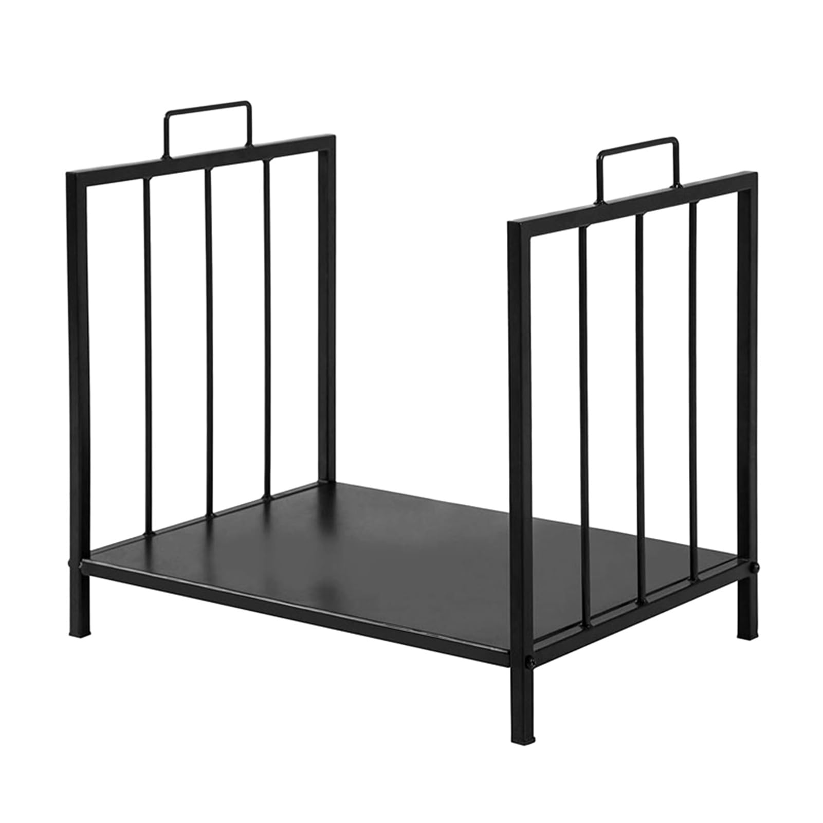 Portalegna da ardere con manici per focolare domestico/braciere/campeggio, cestino portaoggetti in metallo per terrazza esterna e garage patio