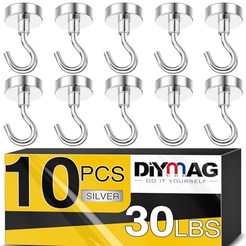 DIYMAG Magnetic Hooks for Hanging Cubicle Accessories, 30lbs 2025 Cruise