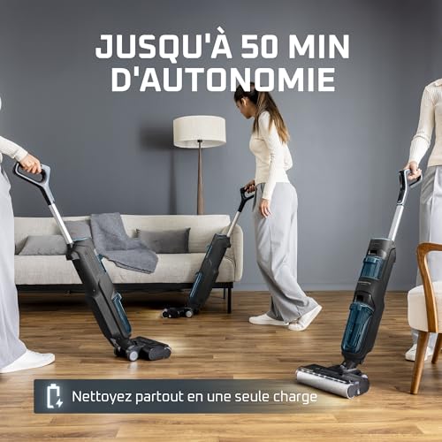 Aspirateur laveur sans fil Rowenta X Clean5 2 en 1 Éclairage LED Auto nettoyage - vue 6