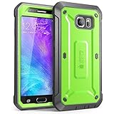 Galaxy S6 Case, SUPCASE Full-body Rugged Holster Case with Built-in Screen Protector for Samsung Galaxy S6 (2015 Release), Unicorn Beetle PRO Series - Retail Package (Green/Gray)