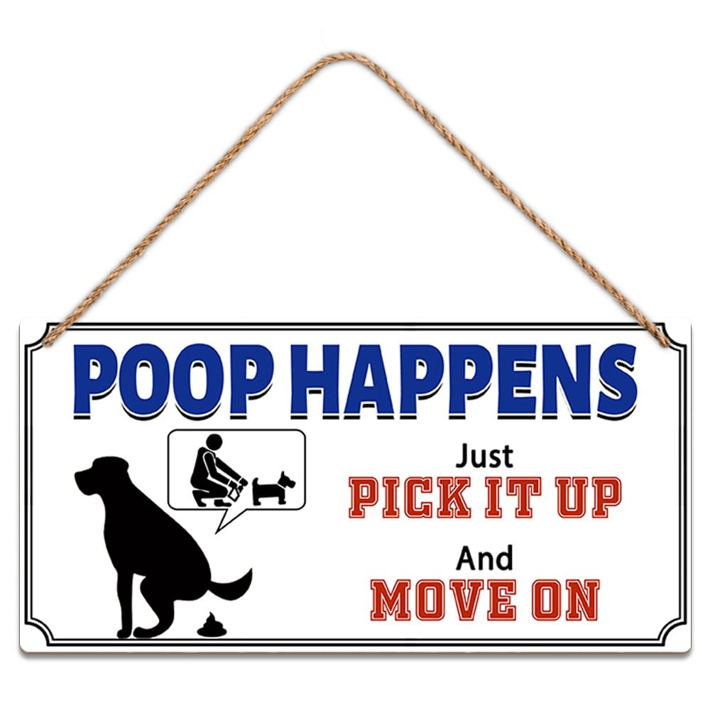 Amazon.com : Poop Happens Just Pick It Up And Move On No Dog Poop