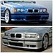 Front Bumper Polypropylene ABS Bumper Cover Replacement Compatible with all 92-99 BMW E36 (M3 Style)