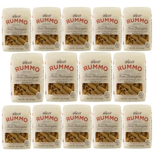 Rummo Rigatoni Pasta N.50 - Rigatoni Pasta Noodles, Italian Tube
