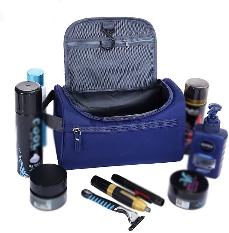 Zipper Travel Makeup Bag Women Hanging Toiletry for Mens Portable Male Wash Kit Organizer Nylon Pouch image 3
