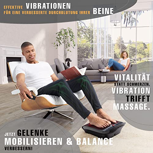 Sportstech 2in1-Vibrationsplatte 3D Massage & Fitness zuhause | Massagegerät mit Wärme (40 °C) gegen kalte Füße… – Bild 3