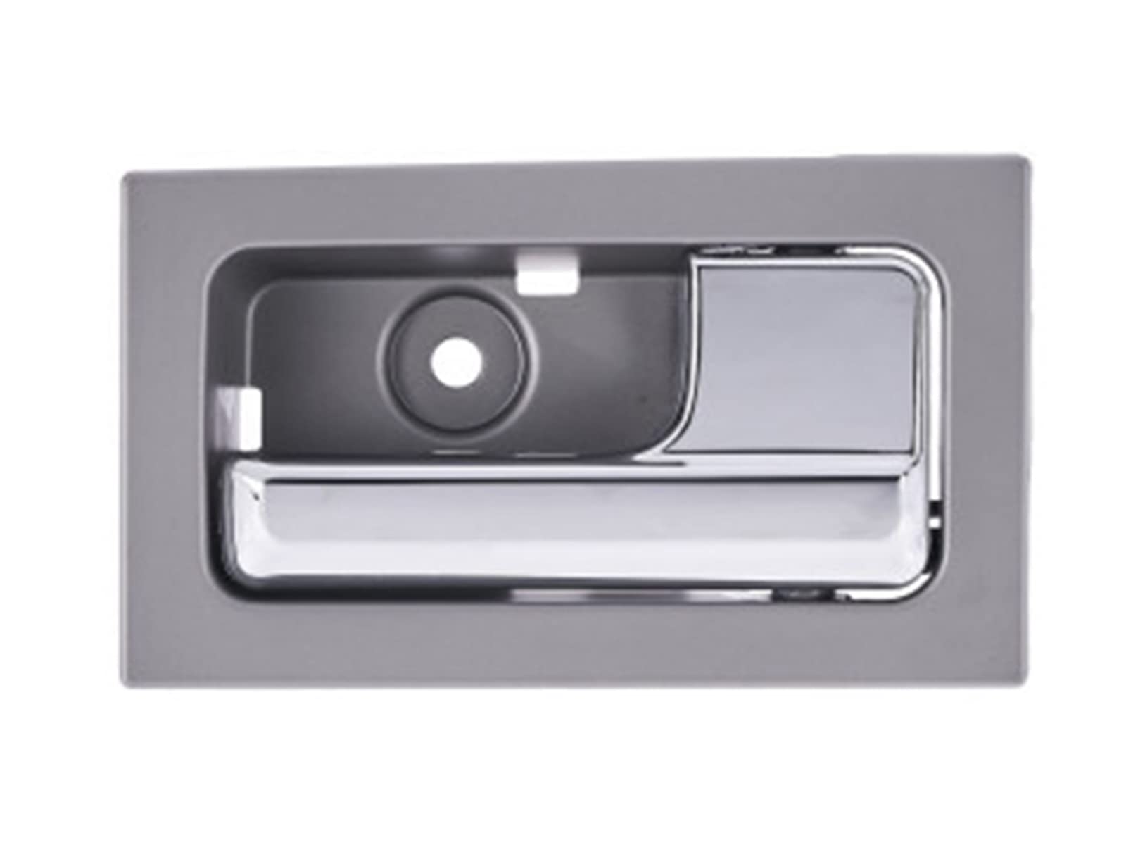 Auto Parts Avenue APA Replacement Front or Rear Interior Door Handle for 2009 - 2014 F150 Crew Cab Silver Gray Housing with Chrome Lever Passenger Right Side 9L3Z1522600CB FO1353152