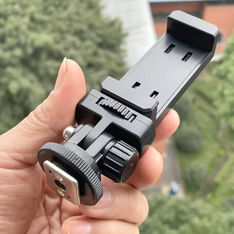 Soporte Universal para trípode de teléfono, Adaptador de trípode para transmisión en Vivo, Soporte de teléfono Giratorio 360 Grados, Soporte de teléfono de Metal, Adaptador de Soporte de teléfono