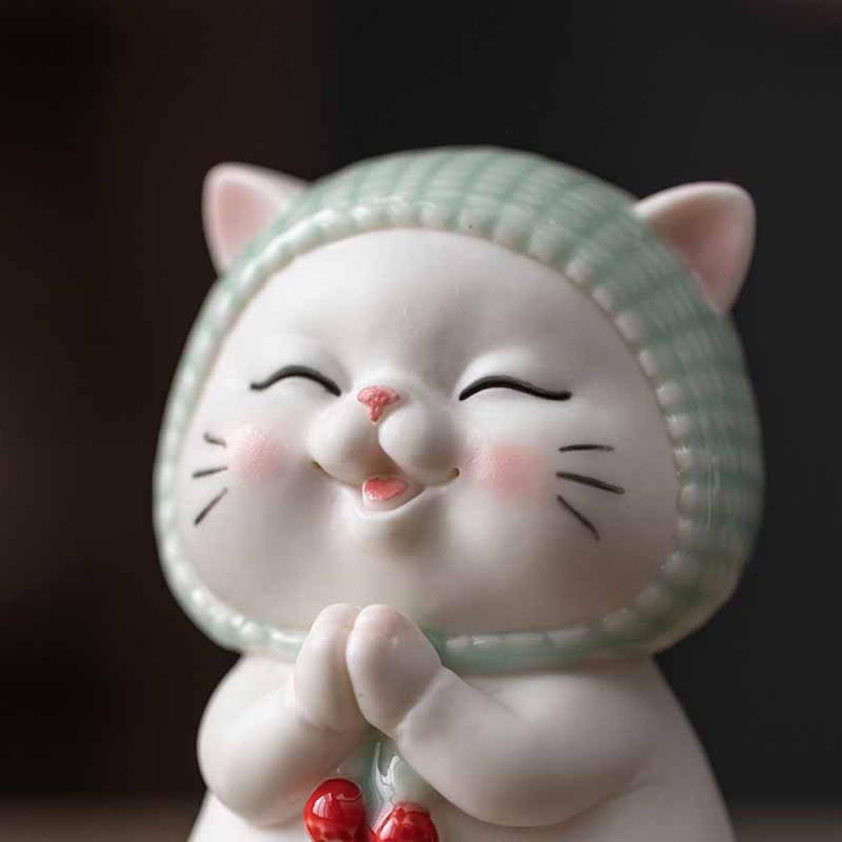 Amazon.co.jp: JAnjiaLxY 猫 置物 オブジェ 卓上 おしゃれ セラミック 