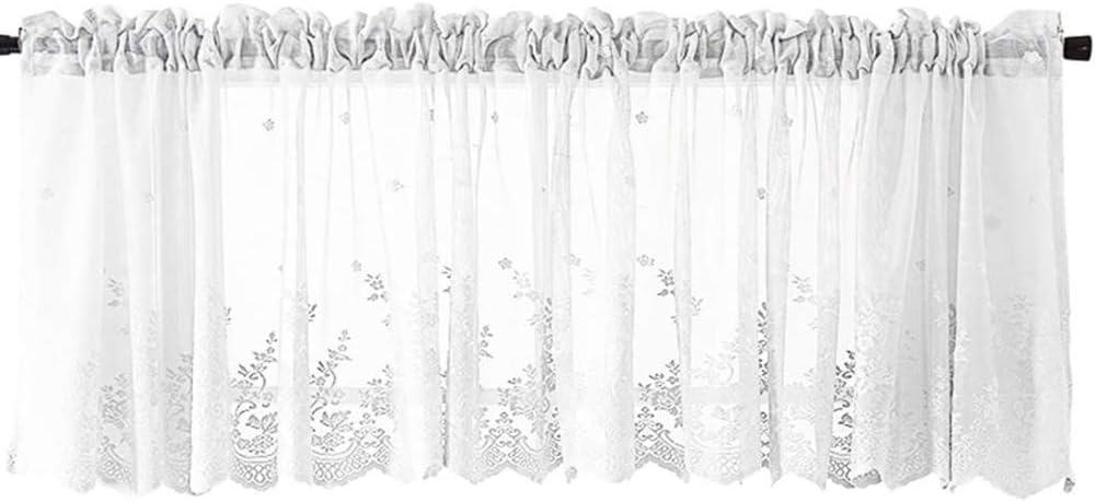 Maple Textiles Luxury Cream Net Curtain. 36" 90cm Drop sold by the