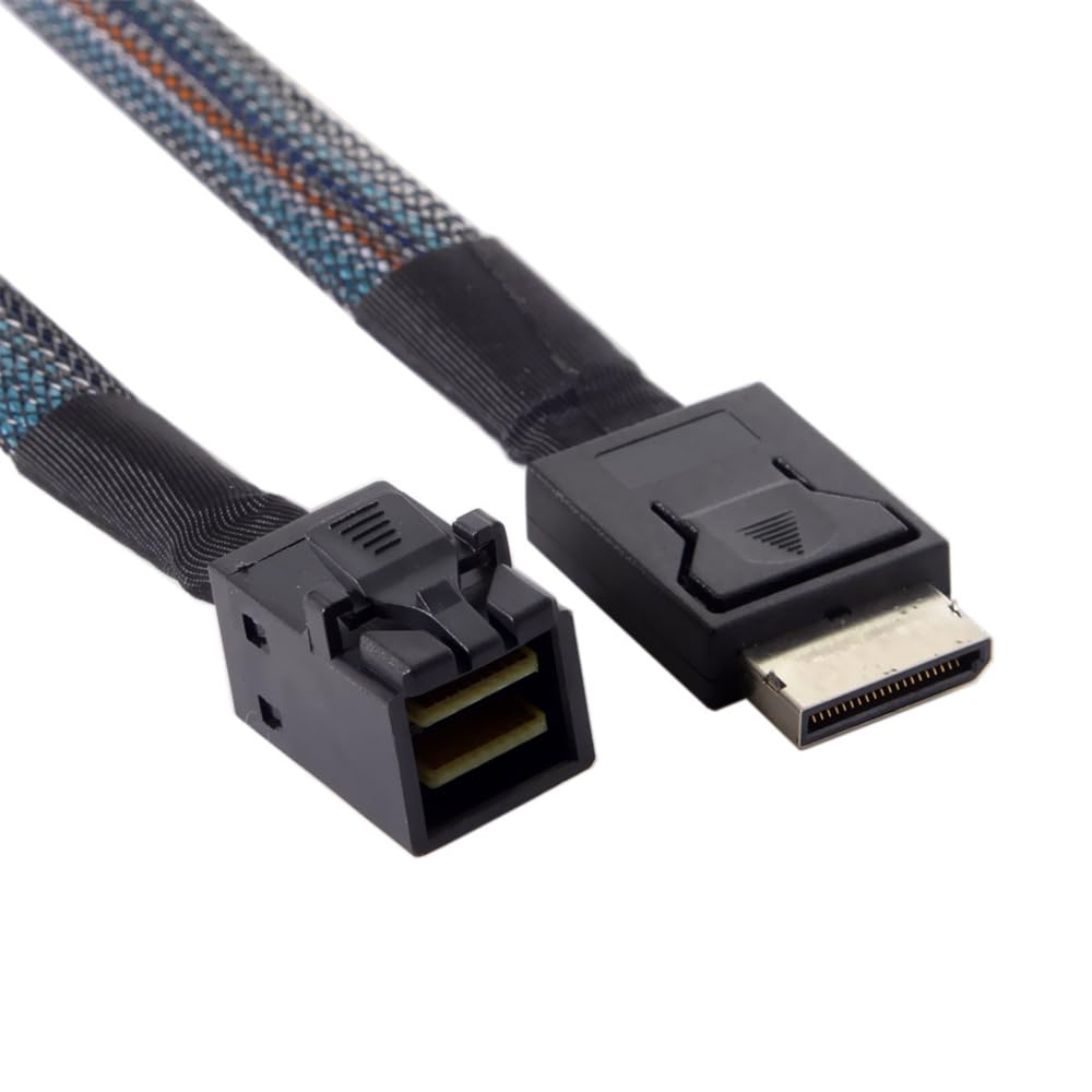 OCuLink PCIe PCI-Express SFF-8611 4i na SFF-8643 kabel danych SSD, aktywny, 50 cm, NF-SF-020-0,5 m
