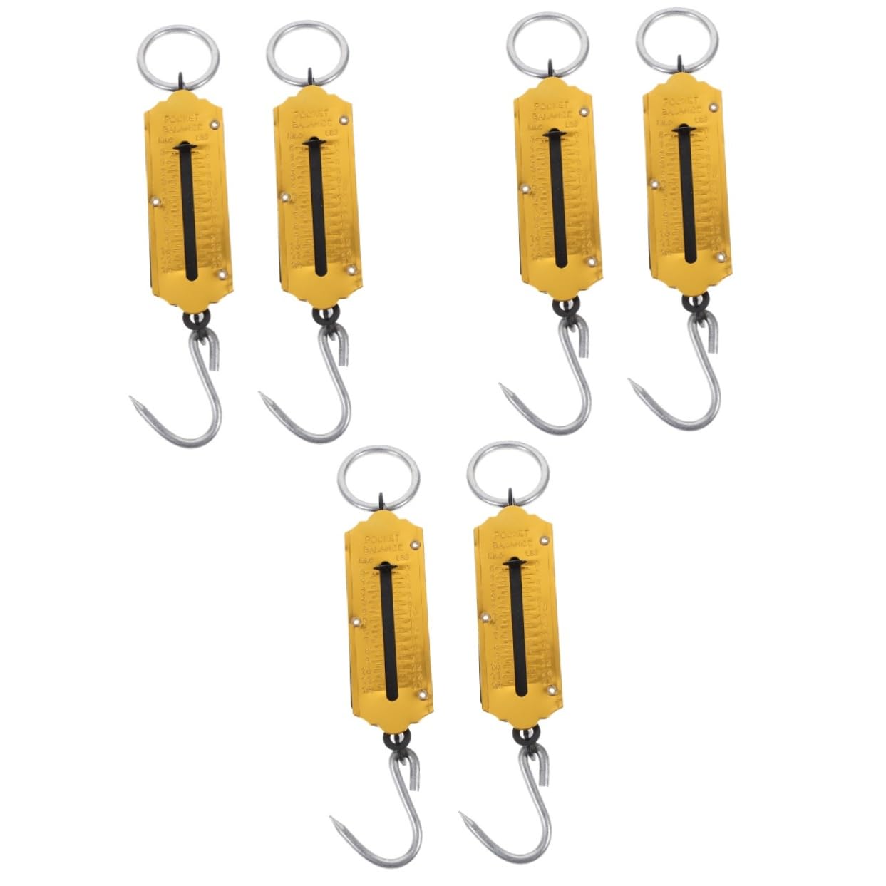 TOYANDONA 3 Series Báscula Colgante Portátil De Báscula De Primavera Para Equipaje Y Pesca Diseño Ergonomico Y Duradero Lectura 2 Piezas X 3