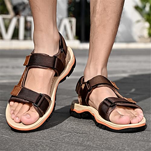 Classic Men's Sandals Fashion Casual Shoes Comfortable Beach Casual Sandals(E,44 Code)2