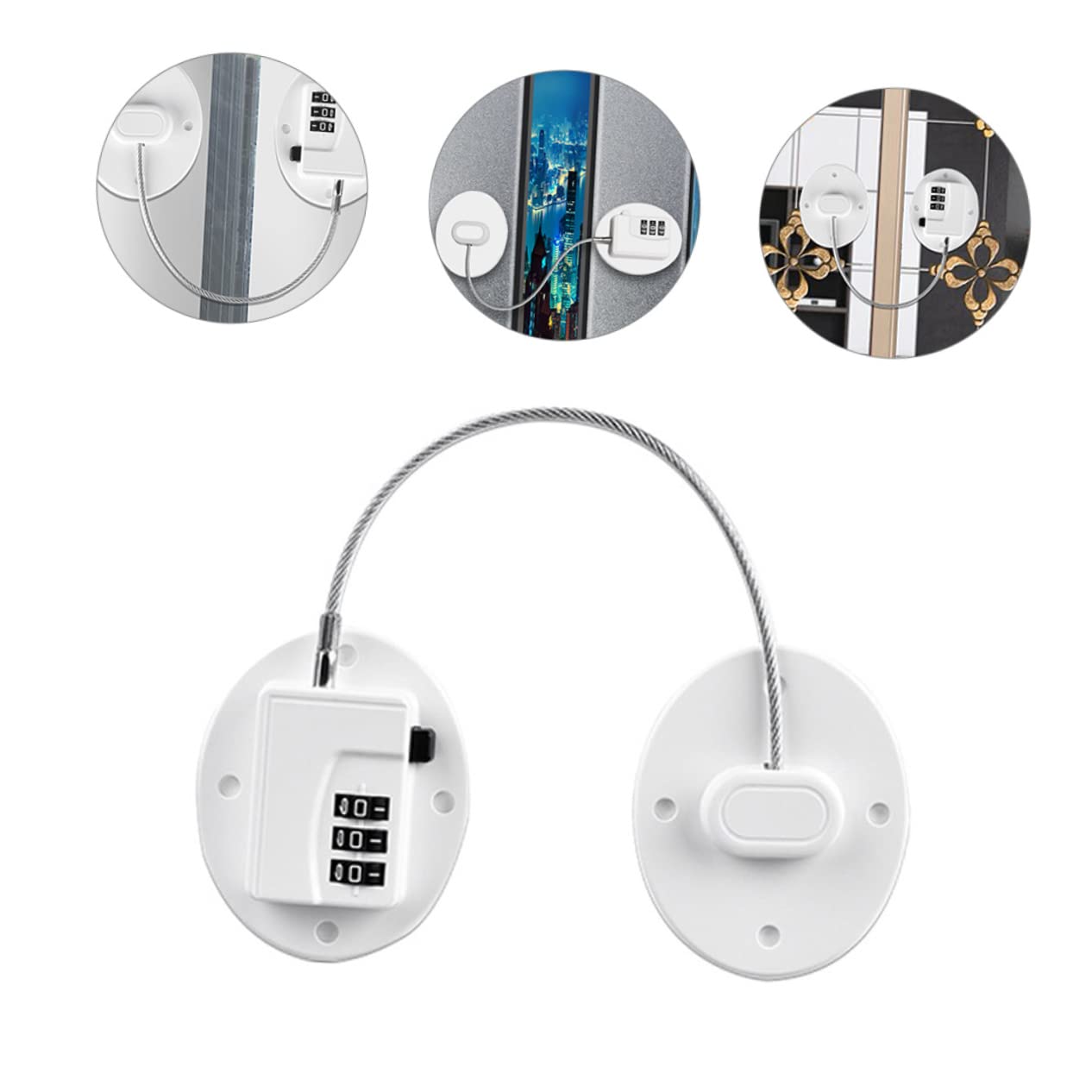 jojofuny 5pezzi Serratura Digitale Combinata Per Frigorifero Sicurezza Facile Da Usare Protezione Per Famiglie e Infanti Design Resistente e Durevole