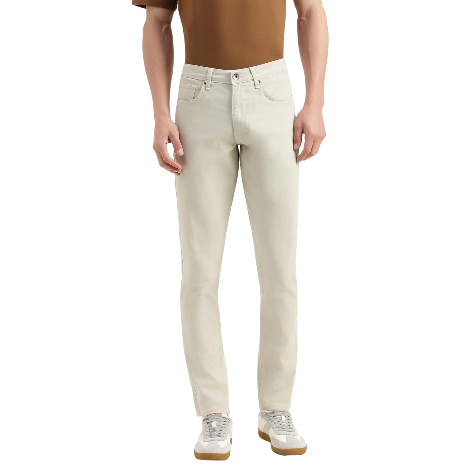 Slim Tapered Fit Mid Rise Solid Jeans - 26P4MBOO5043I901-image-30
