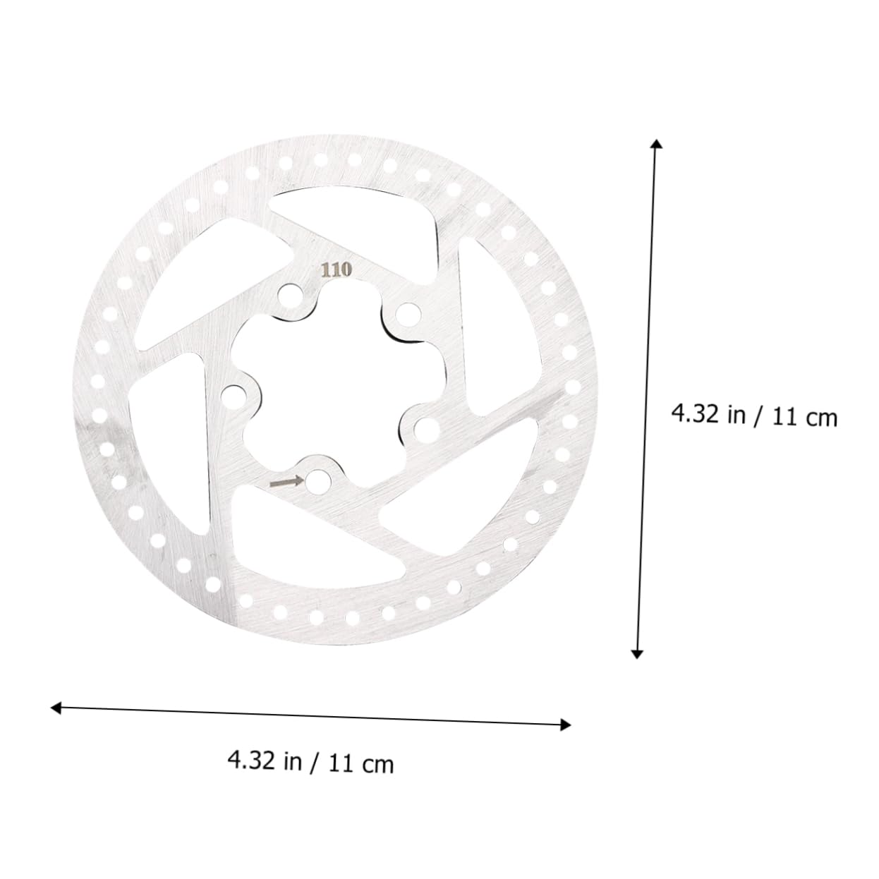 YARNOW Kit Freno a Disco per Scooter M365, Bianco Metallo | Ricambio per Pezzo Danneggiato o Usurato, Robusto e Facile da Installare, Accessorio Monopattino Elettrico