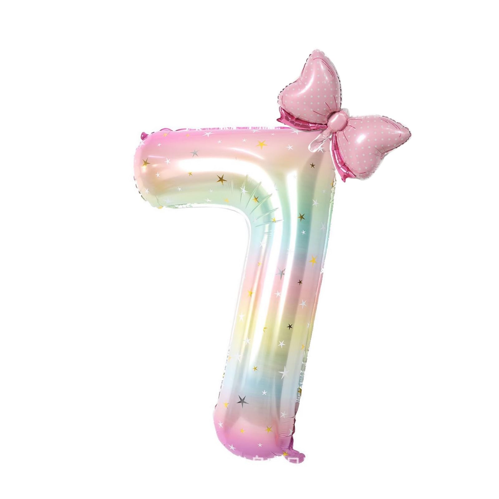 40inch Large Starry Sky Number 7 Balloons，Butterfly Balloons Foil ，Giant Mylar Helium Numbers 7 Balloons ，Butterfly Themed 7th Birthday Party Balloon Decorations Supplies (7)