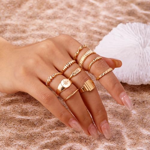 Bagues mode réglables or idée cadeau d'anniversaire femme - 4