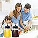 Outdoor Oil Dispenser Bottle for Camping, 160 ml/5.4 oz Glass Olive Oil and Vinegar Cruet, Leak-proof Well Sealed for Picnic Kitchen, 2 Pack