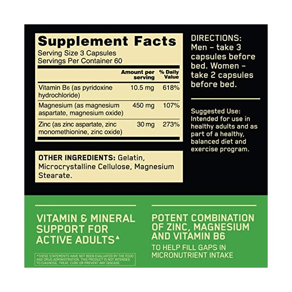OPTIMUM-NUTRITION-ZMA-Muscle-Recovery-and-Endurance-Supplement-for-Men-and-Women-Zinc-and-Magnesium-Supplement-180-Count OPTIMUM NUTRITION Muscle Recovery and Endurance Supplement for Men and Women, Zinc and Magnesium Supplement, 180 Count