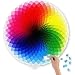 D-FantiX Jigsaw Puzzles 1000 Pieces for Adults Kids, Large Round Jigsaw Puzzle Rainbow Palette 1000 Color Puzzle Games Toy