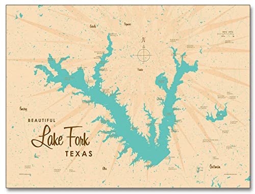 Where is lake fork on a texas map
