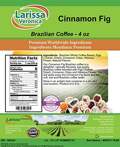 Cinnamon Fig Brazilian Coffee en Grano 4 oz miniatura 2