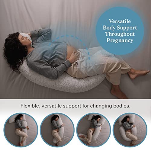 Coop Home Goods Maternity Pillow - Memory Foam Body Pillow For Pregnancy, Original Pregnancy Pillow, Side Sleeper Body Pillow, Full Body Pillow For Sleeping, Pregnancy Pillows For Sleeping (White) #TOP2