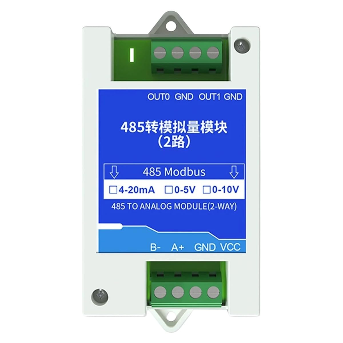 Conversion RS485 to 4-20mA 0-5V 0-10V Transform Module 2 4 Channel Modbus RTU RS485 to Annal0g Industrial Converter Modules