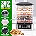Food Dehydrator Machine, 8 Stainless Steel Trays Food Dehydrator with 48H Digital Adjustable Timer & Temperature Control, Dehydrators for Jerky, Fruit, Veggies, Meat, Herbs, Dog Treats