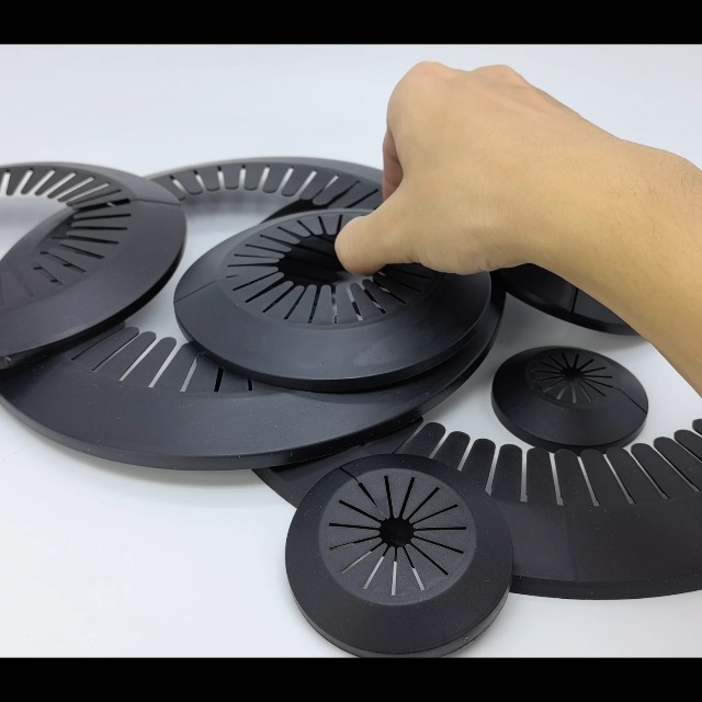 Floor And Ceiling Plate Cover Split Flange, 2" Escutcheon Plate, PVC Split Flange, Universal Design For Multipurpose Plumbing Applications, White, 5 Pack