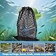 lasuroa 2stk Wasserpumpen-Filterbeutel, 40x30,3cm Netz-Teichpumpen-Barrierebeutel mit Verstellbarem Kordelzug Teichmedienabdeckungen für Aquarien Garten Swimmingpool Springbrunnen(Schwarz)