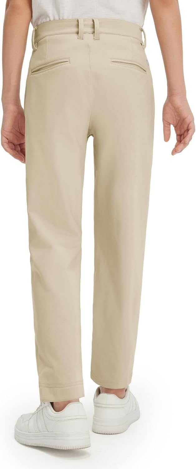 M MAELREG Young Golf Boys Uniform Pants Casual Stretch Water-Resistant Winter Fleece Kids Toddler Boy Pants with Pockets - Image 2