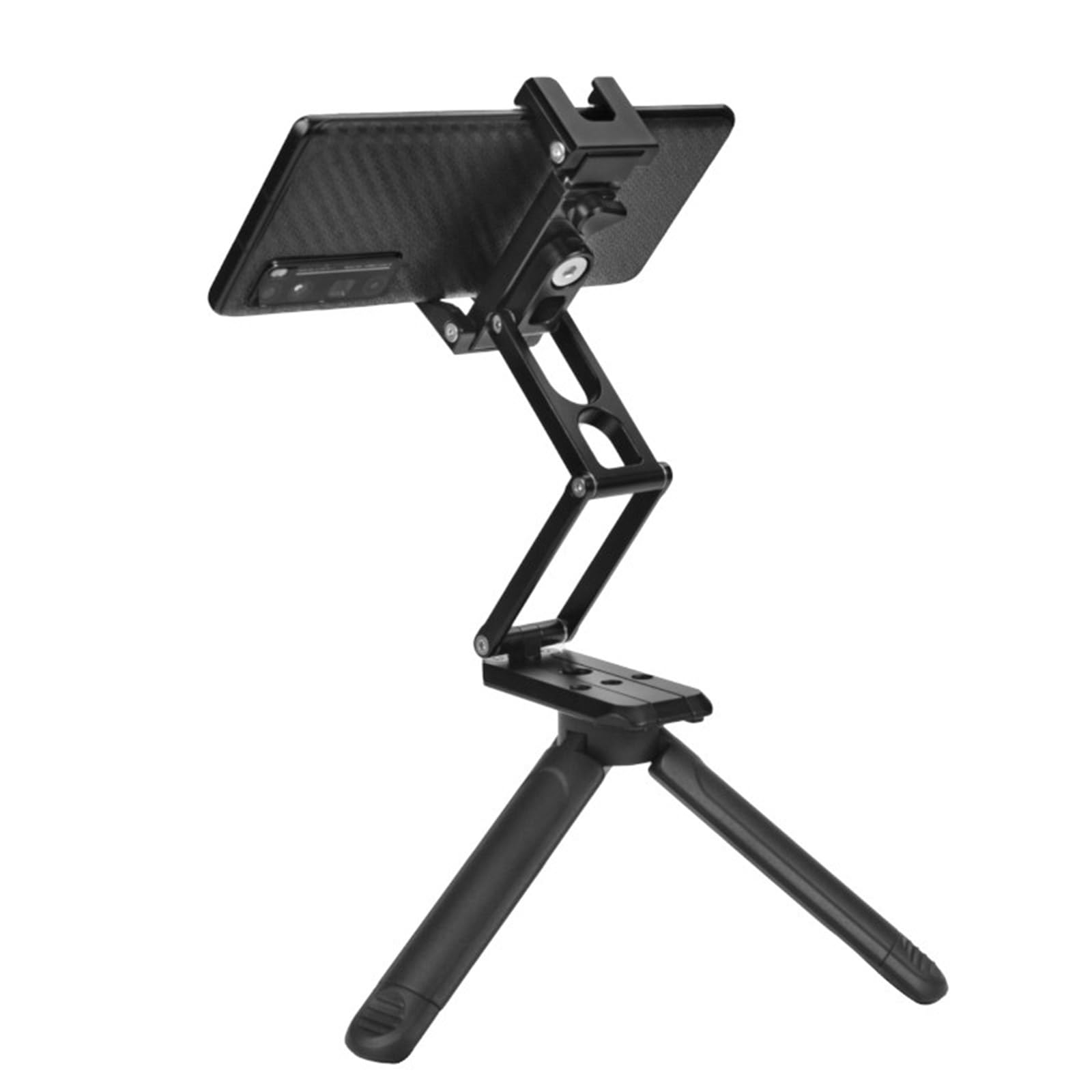 Soporte profesional para trípode de teléfono con tornillo de 1/10.2 cm y 3/20.3 cm para teléfono de 11.4-17.8 cm