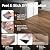 SULSUMIC Peel and Stick Vinyl Flooring 36 Pack 54 Sq.Ft, Wood-Look Luxury Vinyl Plank Flooring, Waterproof Self-Adhesive DIY for Bedroom, Kitchen and Bathroom