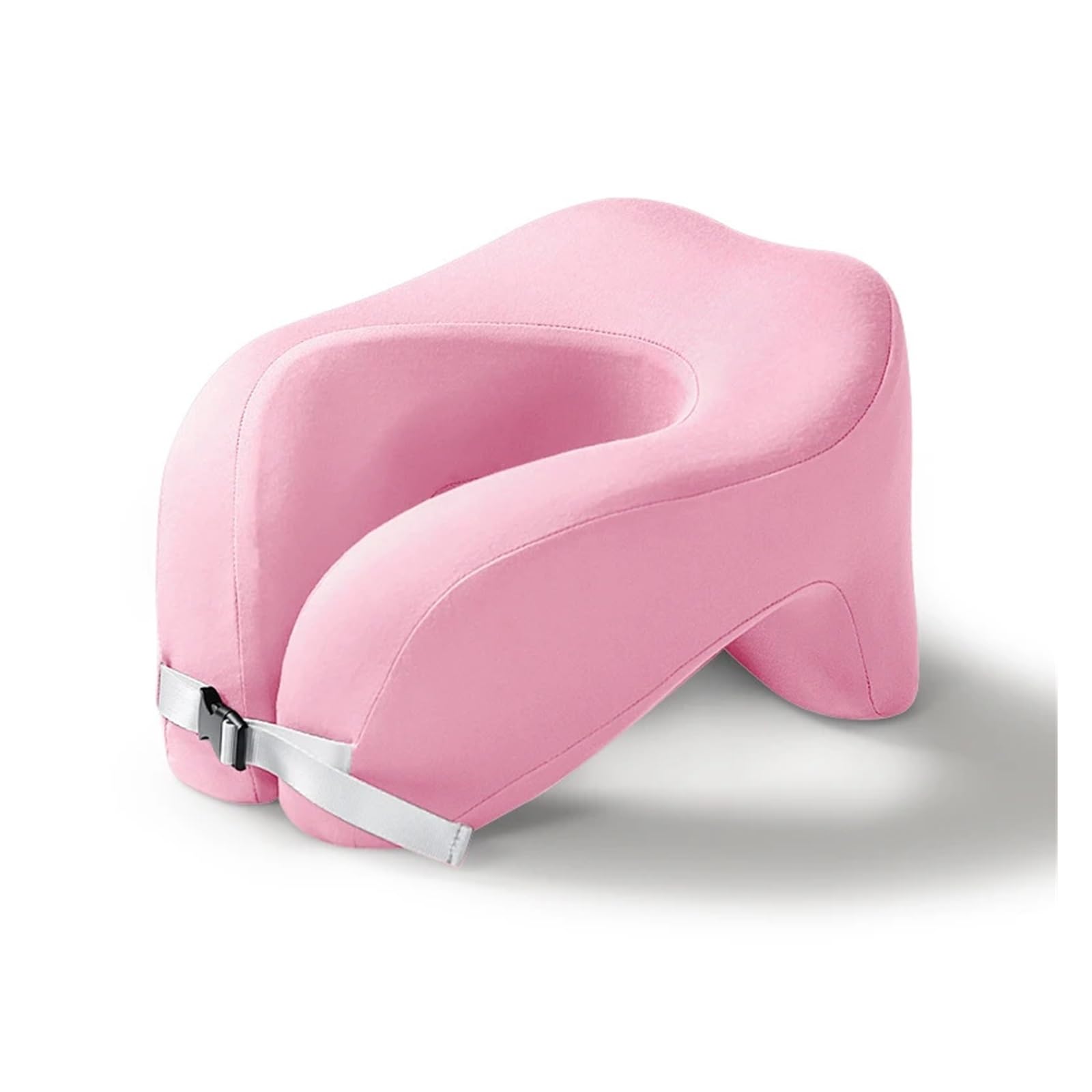 WWYYZAYC Travel Pillow For Airplane Office Nap Cervical Pillows Flight Sleeping Head Neck Support(Pink)