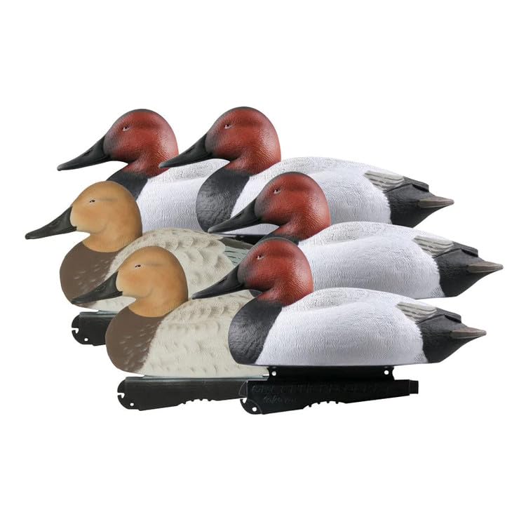 AVERYOutdoors GHG Over Size Foam Filled Canvasback Duck Decoys - 6 Pack