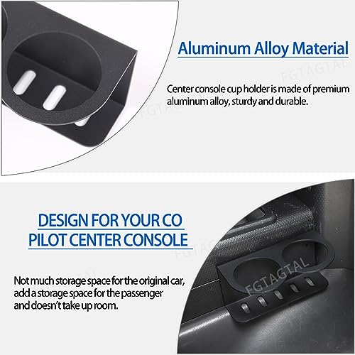 Portavasos para consola Toyota FJ Cruiser 2007-2021 miniatura 3