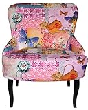 Farbe: Pfau Casa Padrino Retro Salon Sessel Pfau - Cocktailsessel 60er Jahre