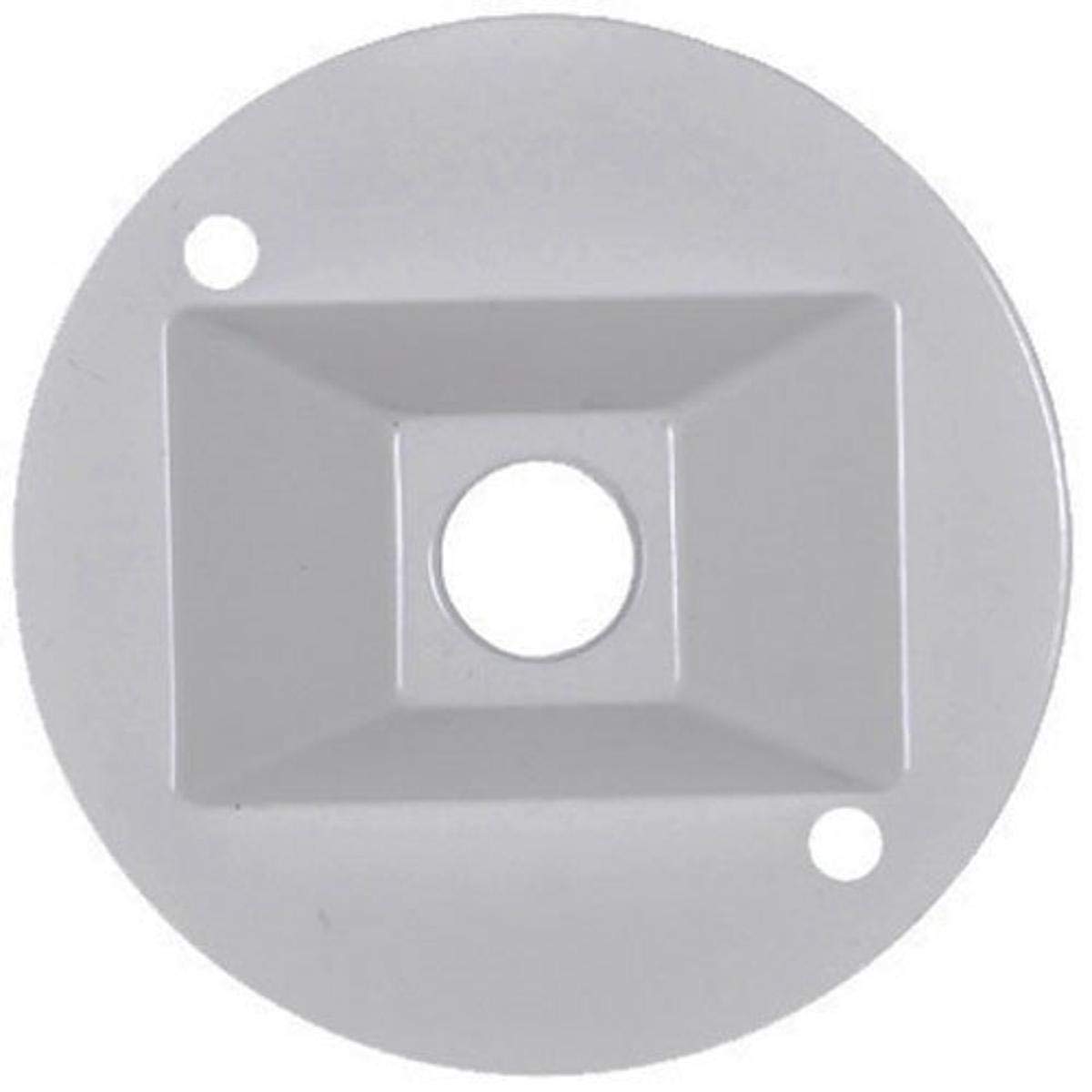 Weatherproof Round Lampholder Cover, White