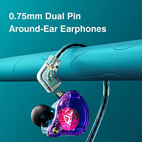 Image of X2 PRO Headphone Sports Earbuds 1.2m Wired Around-Ear Earphones DSP Noise Isolating 0.75mm Dual Pin with Built-in Microphone Compatible with Phone Pad PC 3.5mm Port-POOWE
