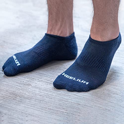 Image of HEELIUM Bamboo Ankle Socks for Men & Women | Ultra-Soft, Odour-Free, Thin & Breathable | 3X Softer than Cotton | Sizes - M (UK 4-8) & L (UK 9-13)