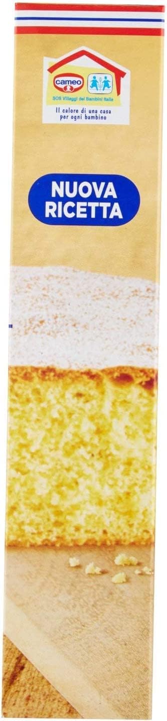 Cameo Torta Margherita Italienische Kuchenmischung, traditionelles Rezept, 188 g, 6 Stück, inklusive Schlüsselanhänger