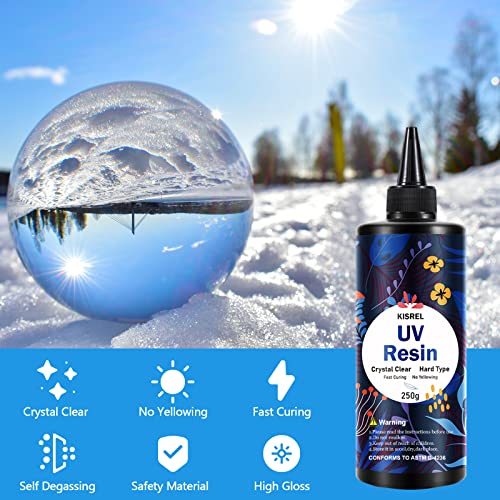 KISREL UV Resin 1000g, Upgraded Hard Crystal Clear UV Epoxy Resin - Image 3