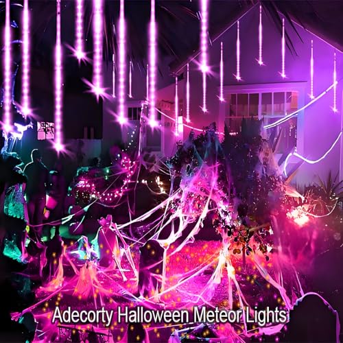 Adecorty 192-LED Purple Meteor Shower Halloween Icicle Lights (8 Tubes, 23 Ft) 5.99 + Free Shipping w/ Prime o + 50% Off Code TOZ7N5S1 - image 5